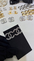 Chanel Timeless Interlocking CC Earrings