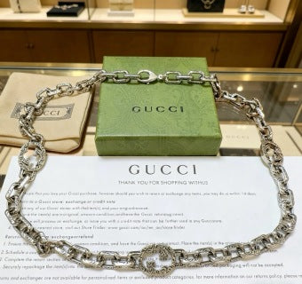 Gucci Interlocking G Medallion Link Chain Necklace