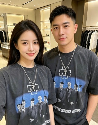 Gucci Interlocking G Key Pendant Double Chain Necklace