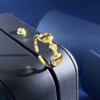 Gucci Horsebit Open Band Ring
