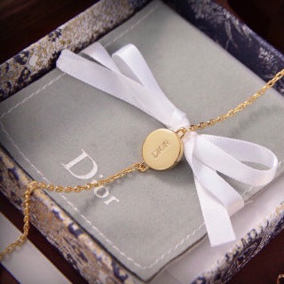 Dior Oblique Medallion CD Chain Bracelet