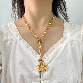 Gucci GG Toggle Link Chain Necklace