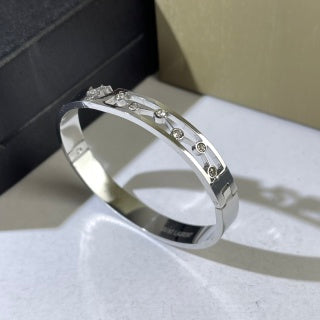 YSL Crystal Starline Open Cuff Bracelet