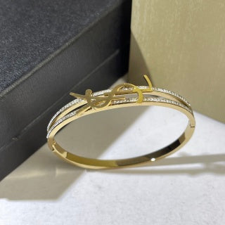 YSL Celestial Star Crystal Cuff Bracelet