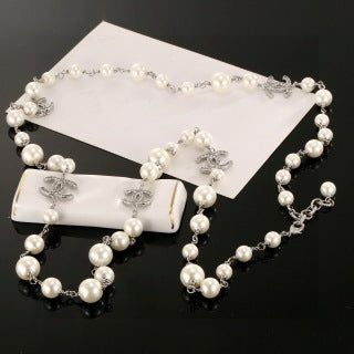 CHANEL Pearl Garden CC Statement Necklace
