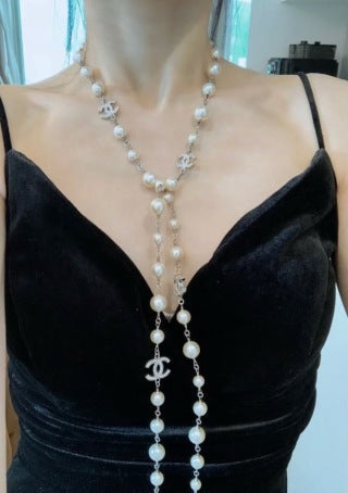 CHANEL Pearl Garden CC Statement Necklace