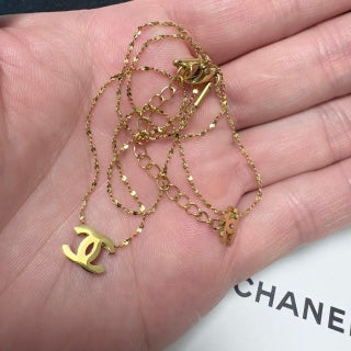 CHANEL Mini Emblem Charm Necklace
