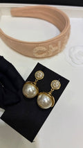Chanel Timeless Pearl Statement Earrings