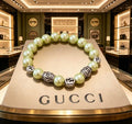 Gucci GG Pearl Beaded Charm Bracelet