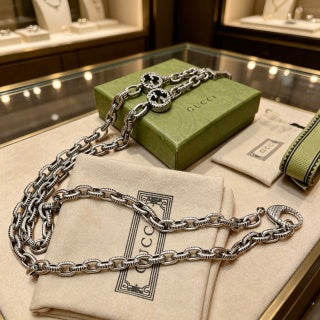 Gucci GG Key Charm Chain Necklace