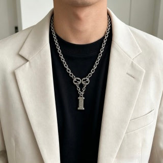 Gucci GG Key Charm Chain Necklace