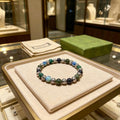 Gucci GG Beaded Stone Charm Bracelet