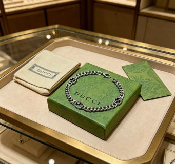 Gucci Interlocking G Rope Chain Bracelet