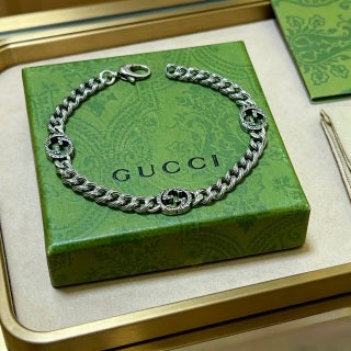 Gucci Interlocking G Rope Chain Bracelet