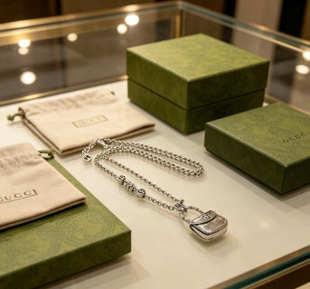 Gucci GG Padlock Mini Charm Long Necklace