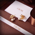 Dior J'Adior Pearl Crystal Drop Stud Earrings