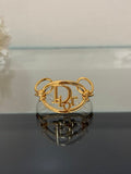 Dior CD Oval Signature Gold Bangle Bracelet