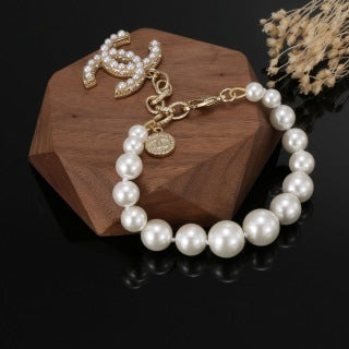 CHANEL Pearl Grace Crystal Bracelet