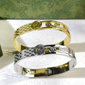 Gucci GG Monogram Crystal Cuff Bracelet
