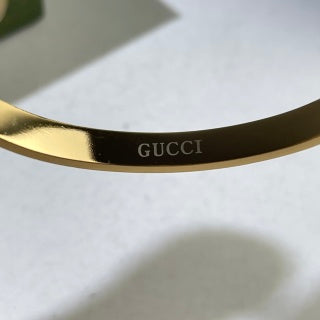 Gucci GG Medallion Crystal Link Cuff Bracelet