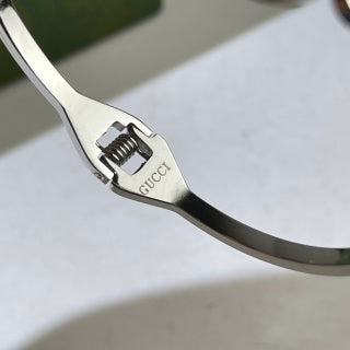 Gucci GG Triple Medallion Cuff Bracelet