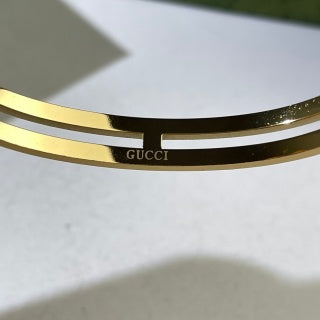 Gucci GG Medallion Double Band Cuff Bracelet