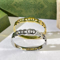 Gucci GG Interlocking Oval Cuff Bracelet