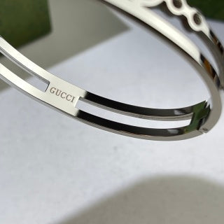 Gucci GG Crystal Wave Cuff Bracelet
