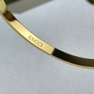 Gucci GG Medallion Edge Cuff Bracelet