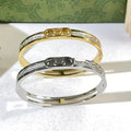 Gucci GG Crystal Bar Cuff Bracelet