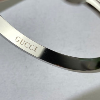Gucci GG Medallion Crystal Cuff Bracelet