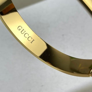 Gucci GG Openwork Crystal Cuff Bracelet