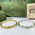 Gucci GG Rope Detail Cuff Bracelet