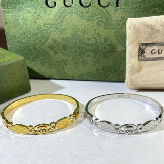 Gucci GG Rope Detail Cuff Bracelet