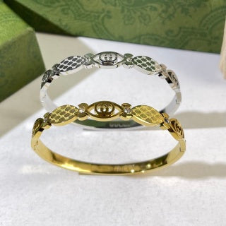 Gucci GG Rope Detail Cuff Bracelet