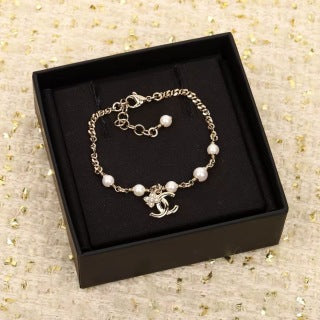 CHANEL Pearl Accent Chain Bracelet