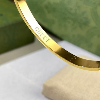 Gucci Interlocking G Tricolor Enamel Cuff Bracelet