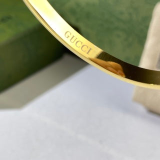 Gucci Interlocking G Multicolor Crystal Accent Cuff Bracelet