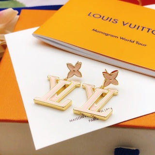 Louis Vuitton Blossom Initial Stud Earrings