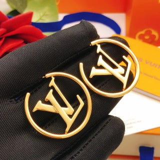 Louis Vuitton Golden Circle Monogram Earrings