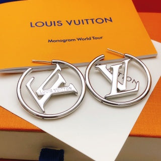 Louis Vuitton Circle Monogram Stud Earrings