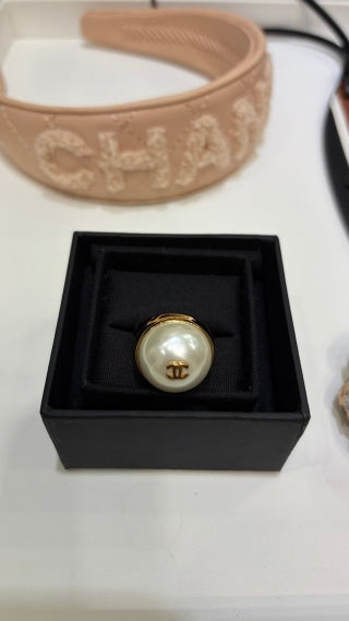 Chanel Pearl Signature Statement Ring