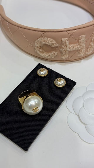 Chanel Pearl Signature Statement Ring