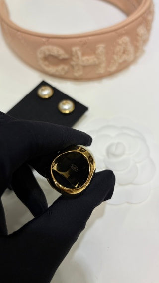 Chanel Pearl Signature Statement Ring