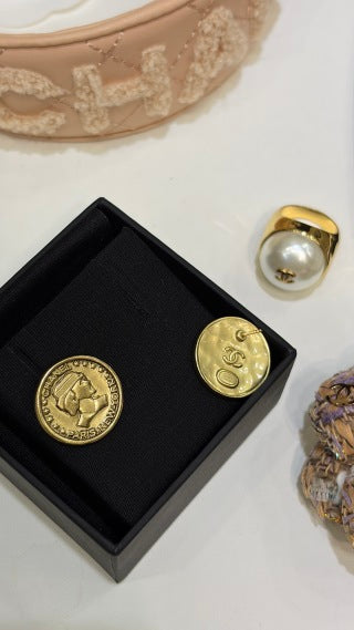 Chanel Timeless Vintage Medallion Earrings