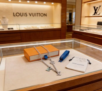 Louis Vuitton Initial Charm Chain Necklace