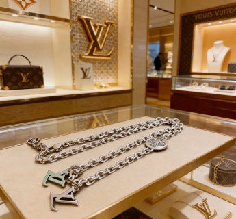 Louis Vuitton Initial Charm Chain Necklace