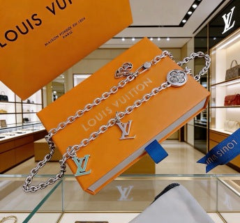 Louis Vuitton Initial Charm Chain Necklace