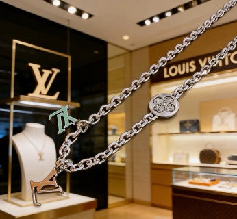 Louis Vuitton Initial Charm Chain Necklace
