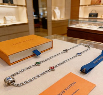 Louis Vuitton Rainbow Blossom Chain Necklace